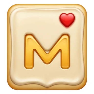 Letter color Creamy sticker