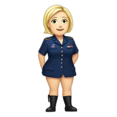 Marine le Pen enceinte sticker