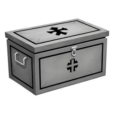 concrete container for casket to go inside of in the cemetery sticker