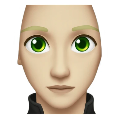 Draco Malfoy green eyes sticker