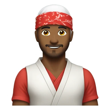 gay sushi master with red bandana sticker