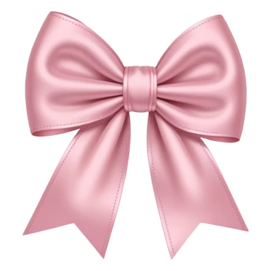 light pink bow on light pink bow sticker