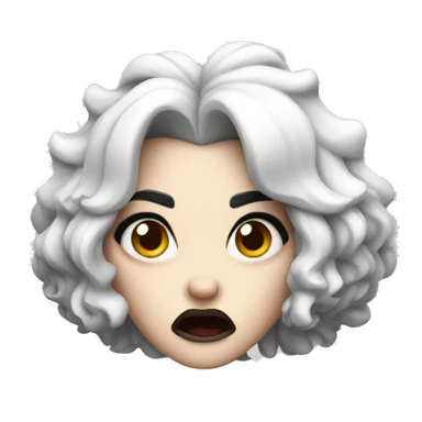 Angry cruela sticker