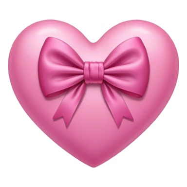 A pink heart with bow sticker