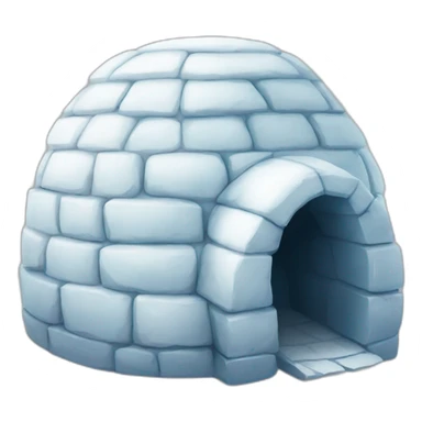 igloo watching you with two eyes no emotion sticker