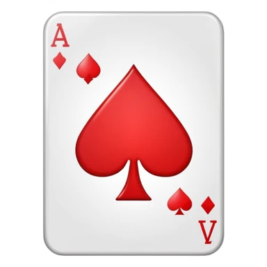 red spade suit sticker
