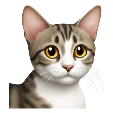 Domestic shorthair cat small cute  sticker
