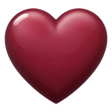 Maroon heart sticker