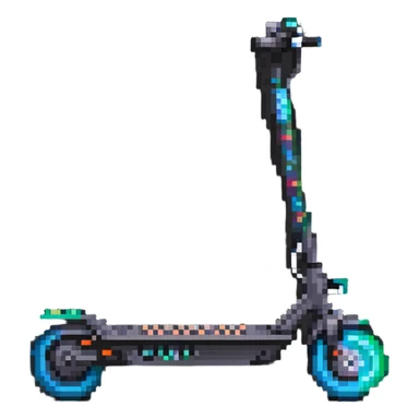 electric scooter with battery indicator sticker