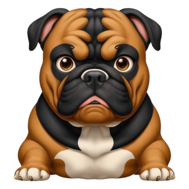 black bulldog Y3 sticker