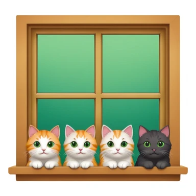Cats on Windowsills sticker