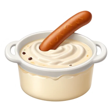 sausage dip in milk sticker