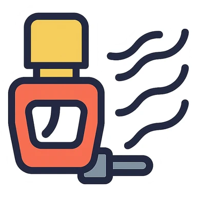 modern car diffuser in action with air or motion lines icon sticker