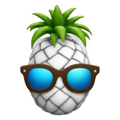 Pinnaple with sunglasses sticker