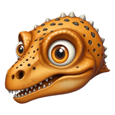 a dniasour bone with eyes sticker