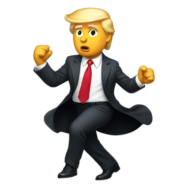 Donald trump dancing sticker
