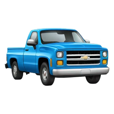 Blue chevy truck sticker