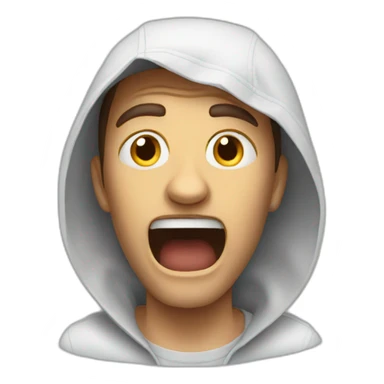 utterly terrified sticker