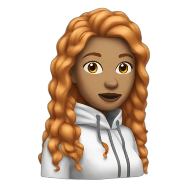 ice spice ginger female rapper sticker