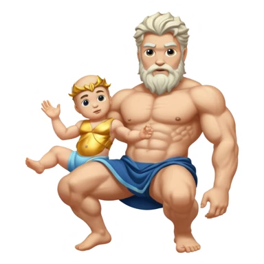 zeus thigh and baby in it sticker