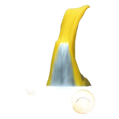 face emoji with mouth open waterfalling a yellow liquid sticker