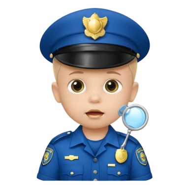 baby police with pacifier sticker