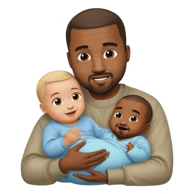 Kanye asks a baby sticker