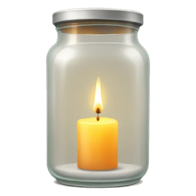 Candle in jar sticker