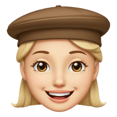 Şapkalı göz kırpma sticker