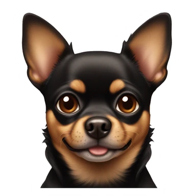 Black and brown chihuahuas that’s fat that looks like a mini Rottweiler sticker