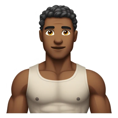 Shirtless man sticker