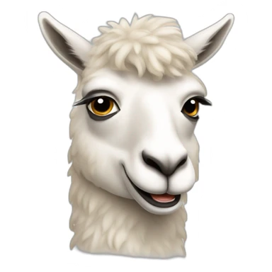 A Happy, tired, motivated and excited lama sticker
