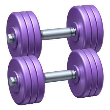 lilac dumbbell sticker
