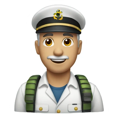 Male marine biologist  sticker