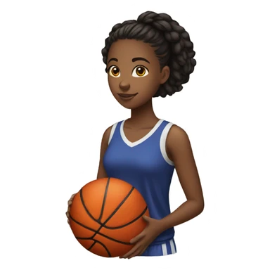 teenage black female who likes to read and play basketball sticker