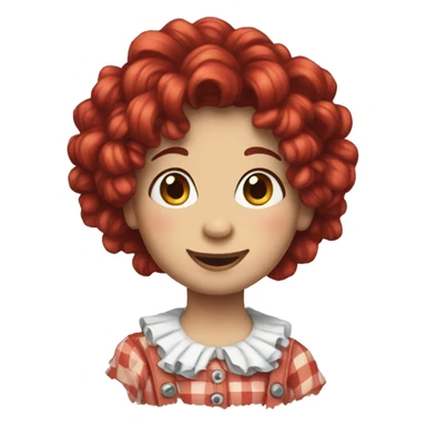 raggedy anne sticker