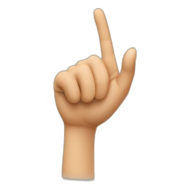 A hand with the index finger pointing straight forward at the person viewing the emoji. sticker