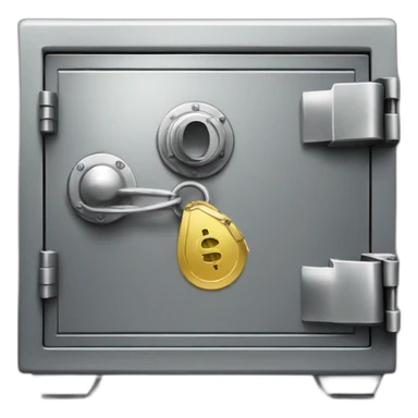 safe with money sticker