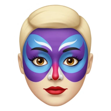 Fan with Face Paint sticker