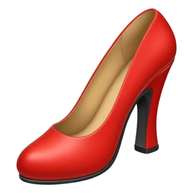 red shoe sticker