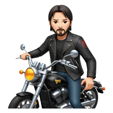 John Wick riding a motorcycle sticker
