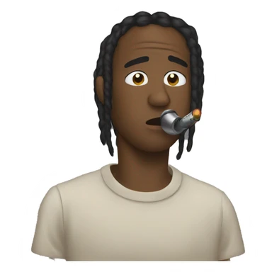 Travis Scott telling someone to be quiet  sticker