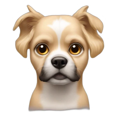 Margot Robbie as a dog sticker