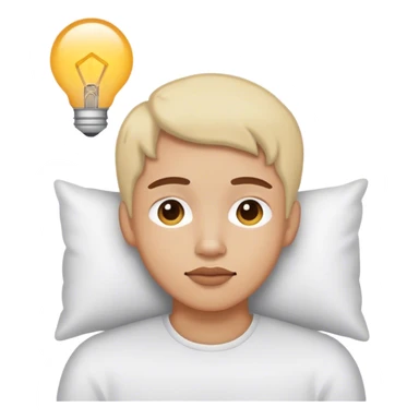 Face dreaming sticker