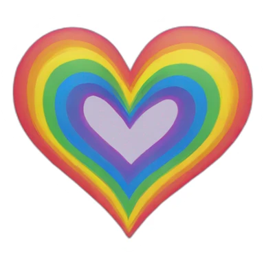 rainbow-heart sticker