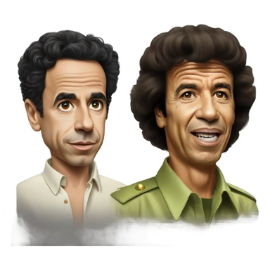 Photo realistic, Frankie muñiz and Muammar Gaddafi sticker