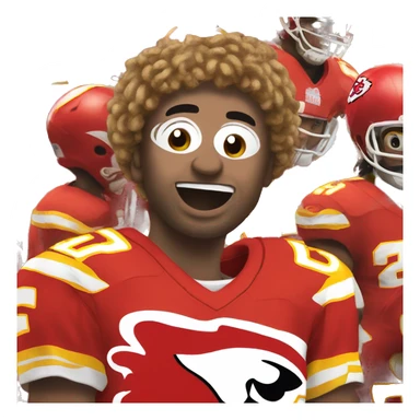 Chiefs football team sticker