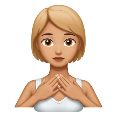 Hands on neck sticker