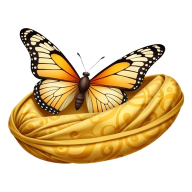 Butterfly in cocoon sticker