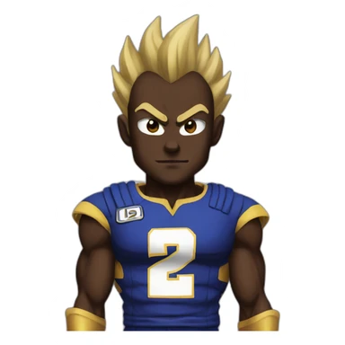 Black vegeta sticker